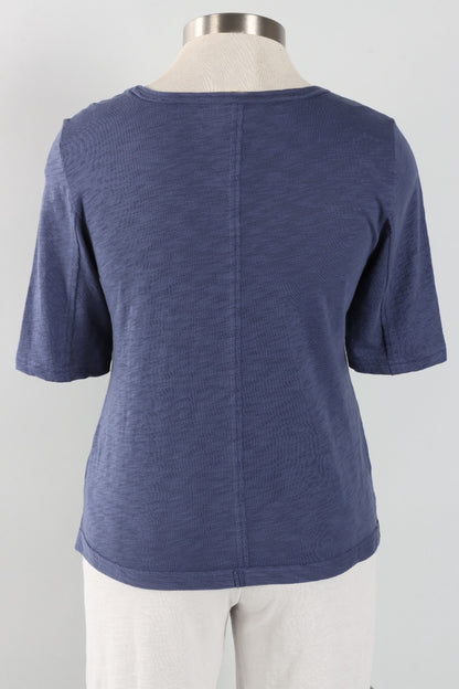 Seamed Elbow Tee - Navy