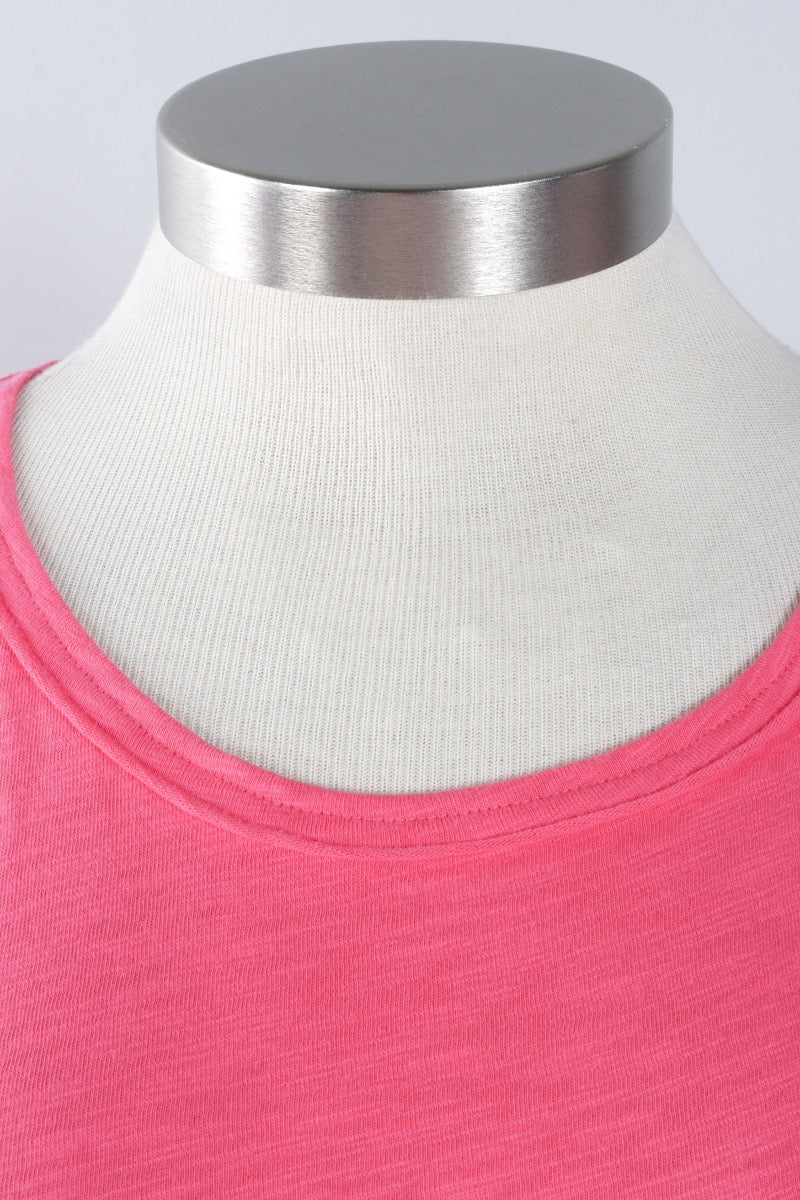 Seamed Elbow Tee - Poppy