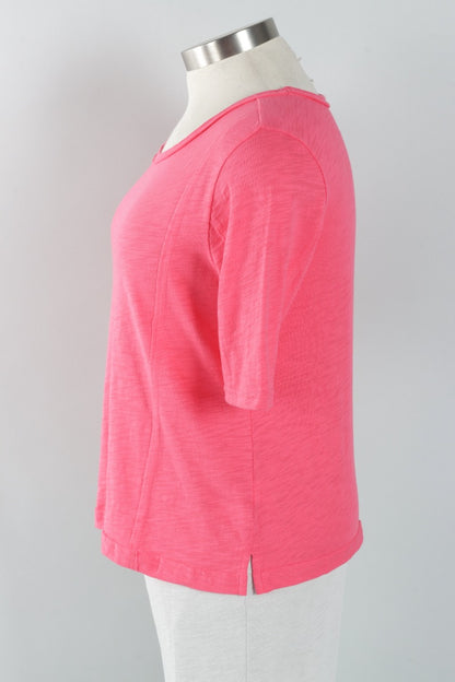 Seamed Elbow Tee - Poppy