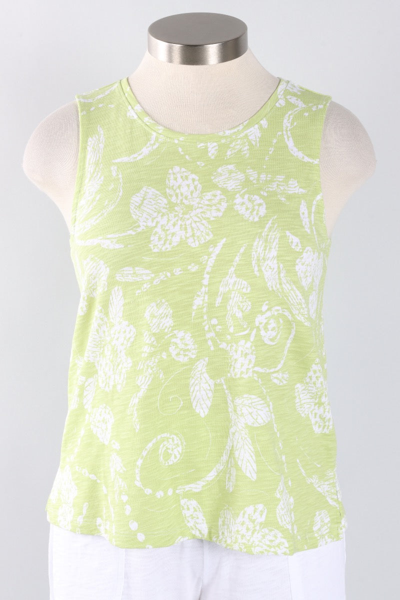 Crew Tank - Kiwi Vintage Scroll