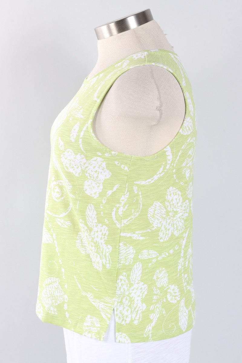 Crew Tank - Kiwi Vintage Scroll