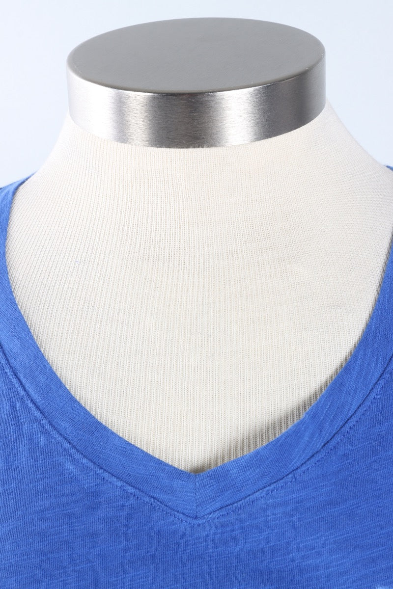 Shibori Heart V-Neck Tee - Resort