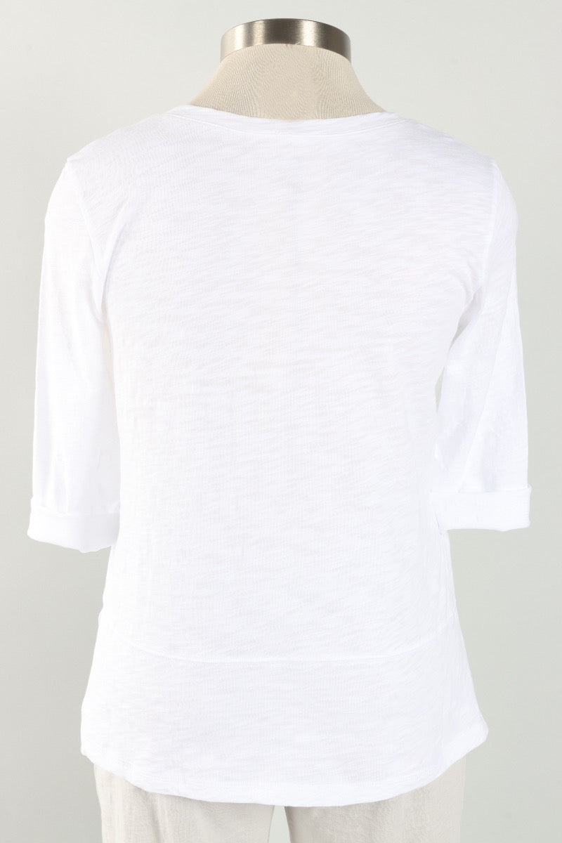 Easy V Tee - White