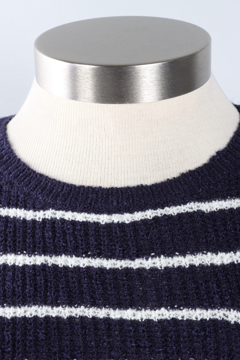 Cap Sleeve Crew - Navy