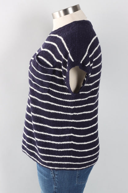 Cap Sleeve Crew - Navy