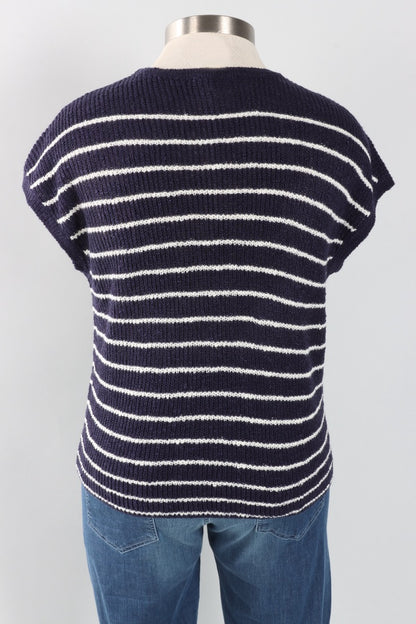 Cap Sleeve Crew - Navy