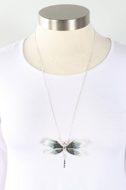 Dragonfly Necklace - Silver