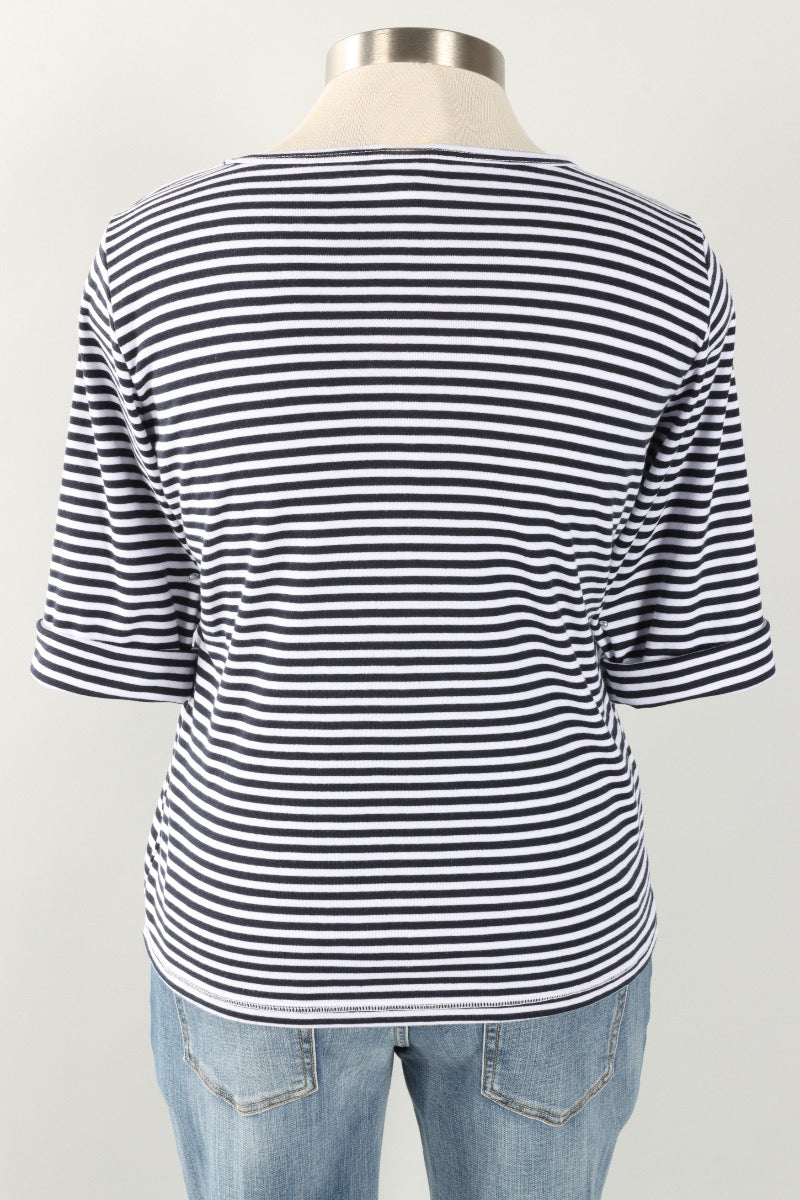 Boat Neck Top - White