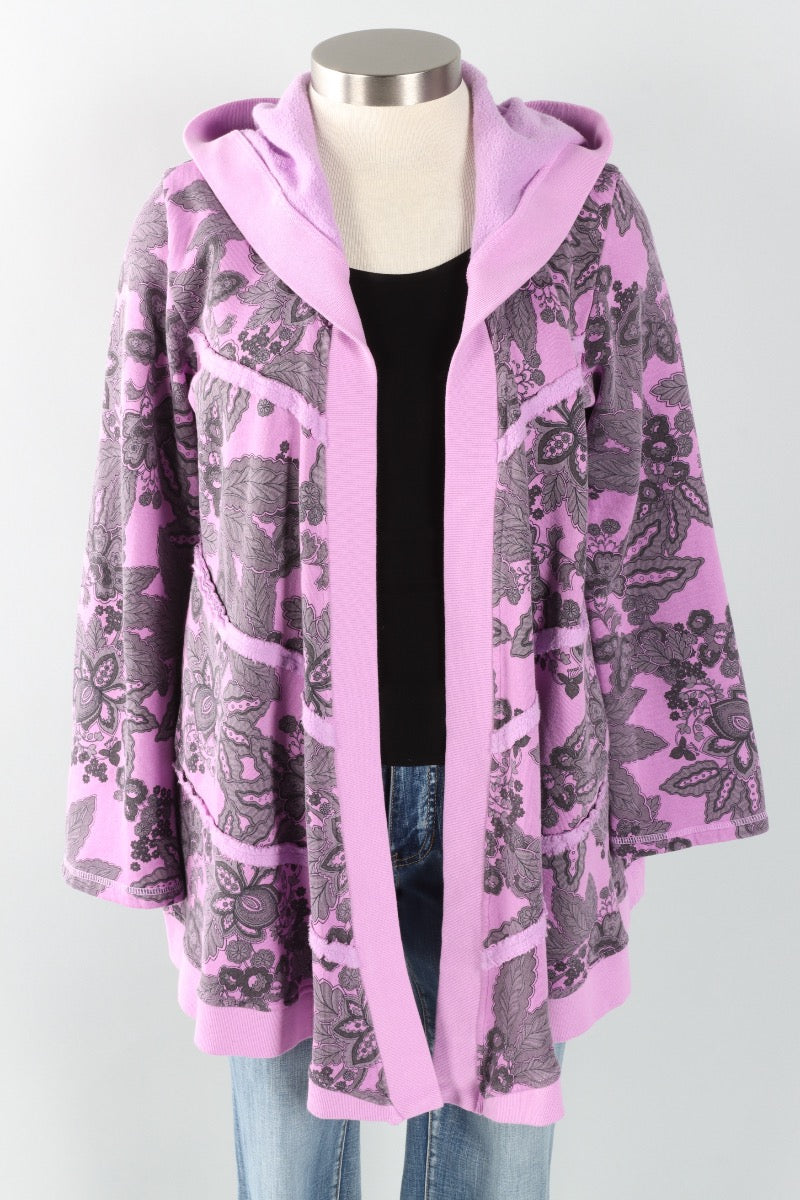 Hooded Cardigan - Tulip