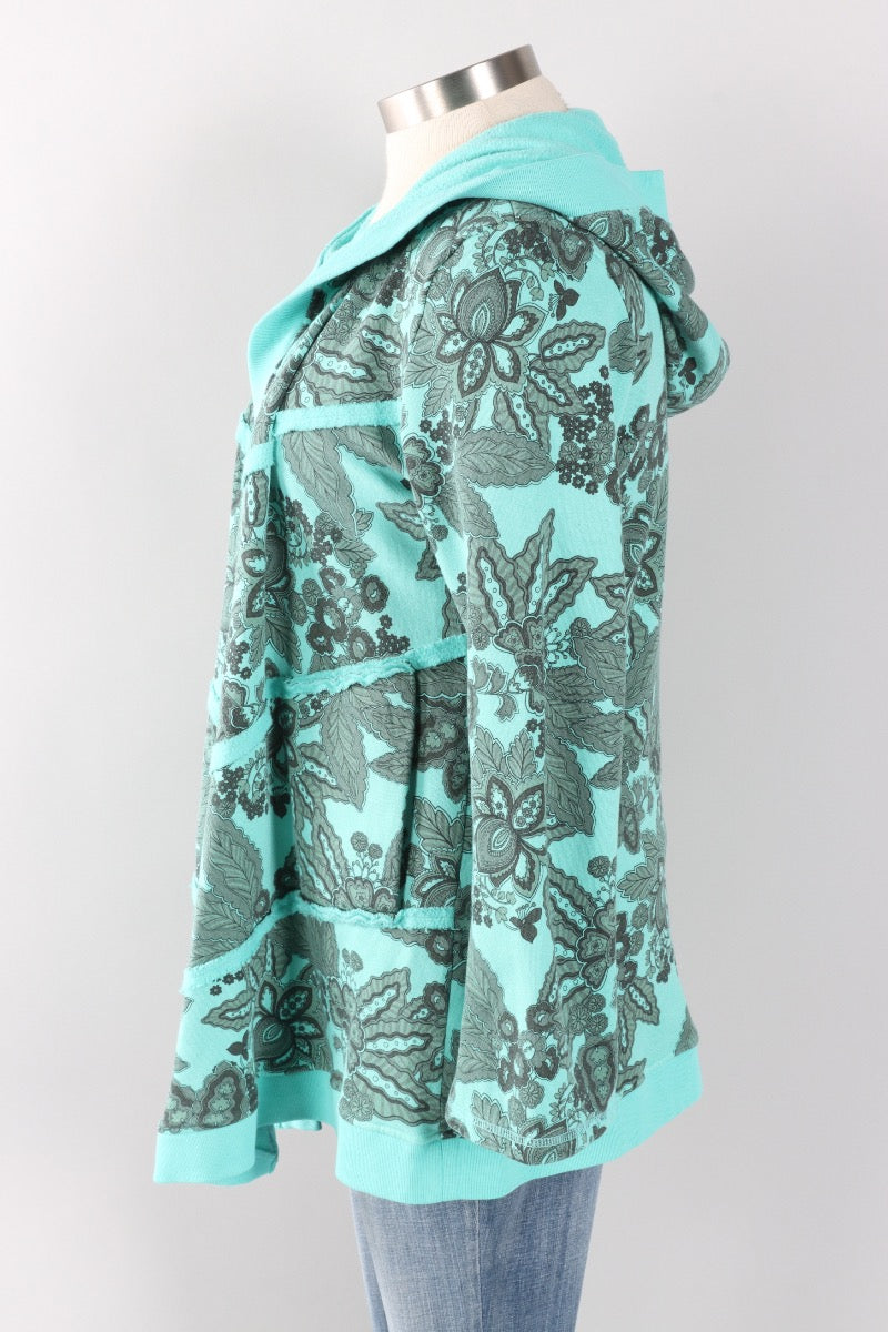 Hooded Cardigan - Azure