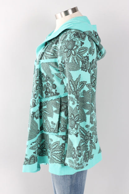 Hooded Cardigan - Azure