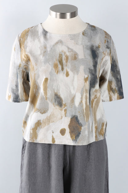 Simon Shirt - Pioggia Linen Blend