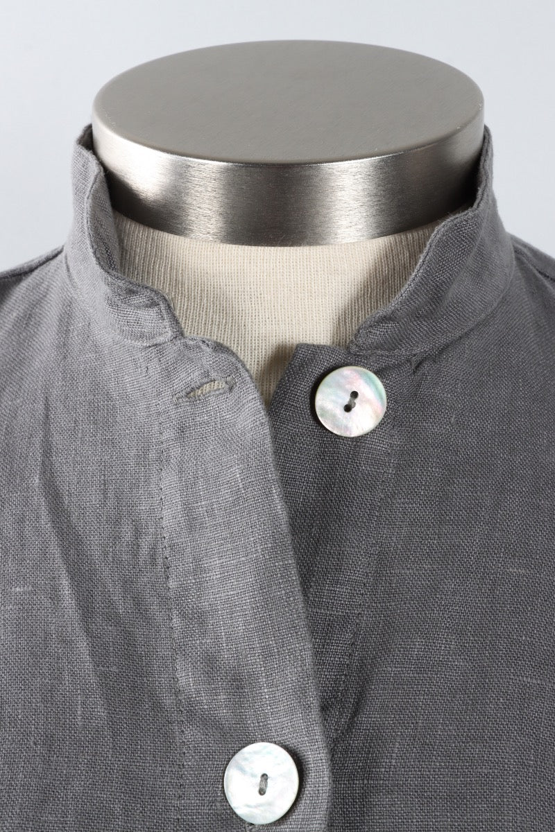 Danuta Jacket - Zinc Heavy Linen