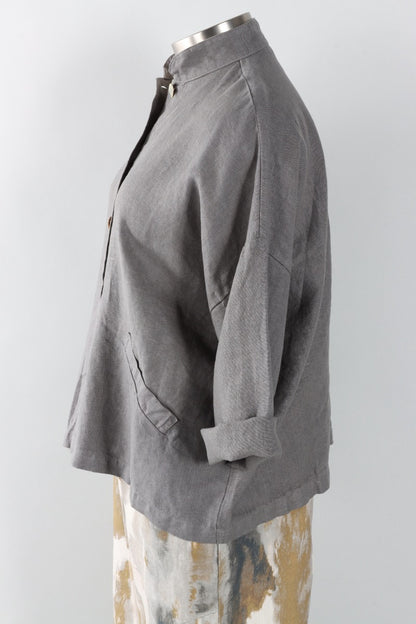 Danuta Jacket - Zinc Heavy Linen