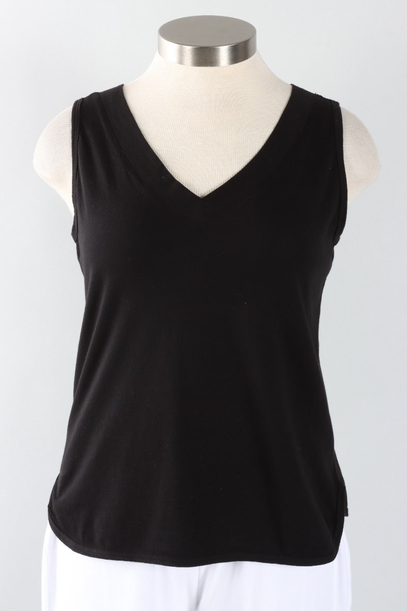 V-Neck Tank Plus - Black