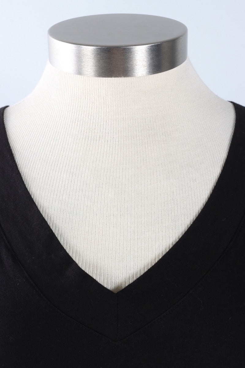 V-Neck Tank - Black