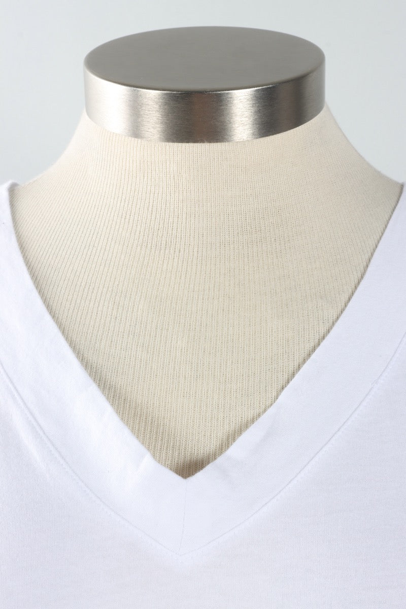 V-Neck Tank Plus - White