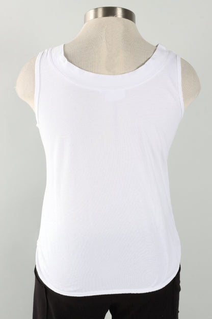 V-Neck Tank - White