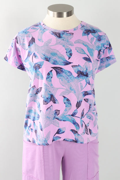 Short Sleeve Crew - Tulip Island Floral Print