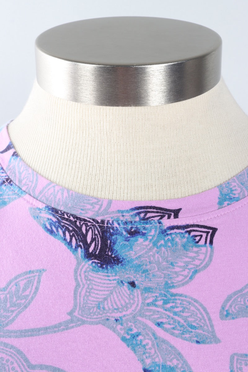 Short Sleeve Crew  Plus- Tulip Island Floral Print