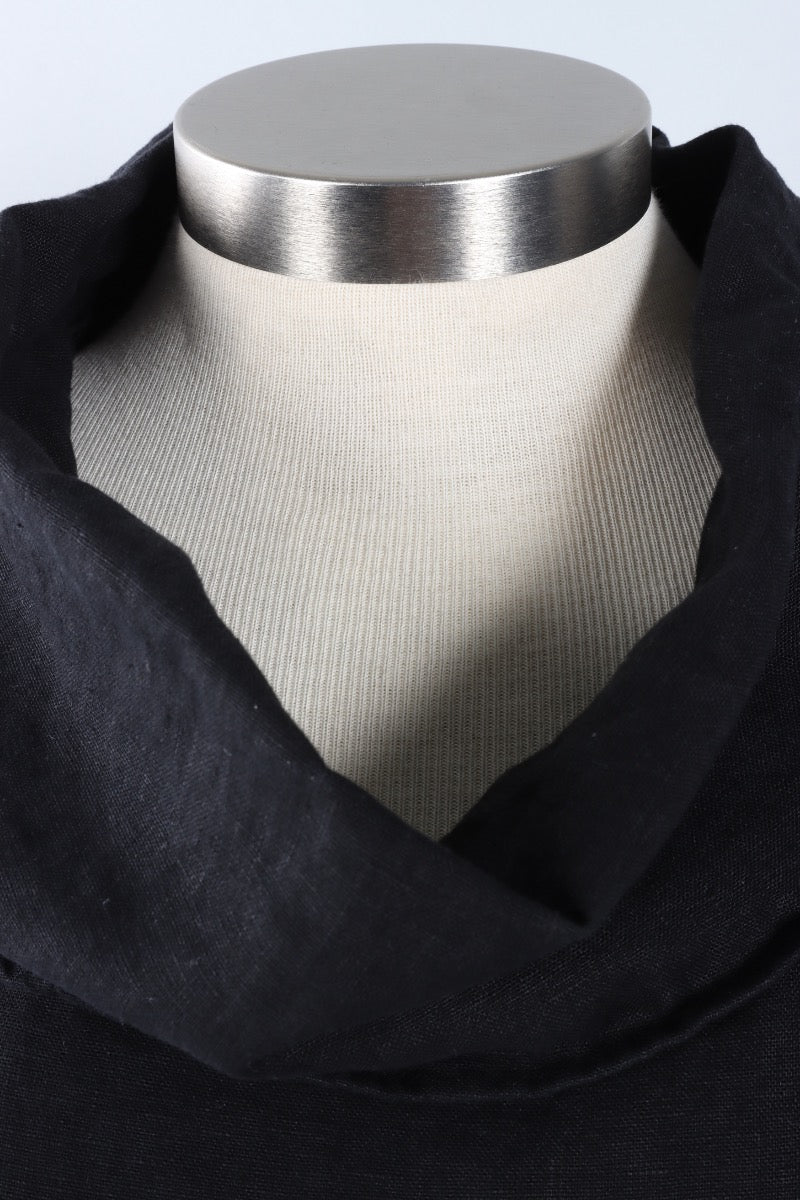 Nola Shirt - Black Heavy Linen