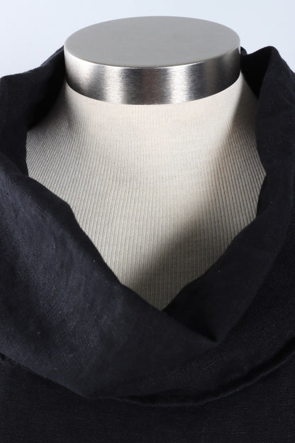 Nola Shirt - Black Heavy Linen