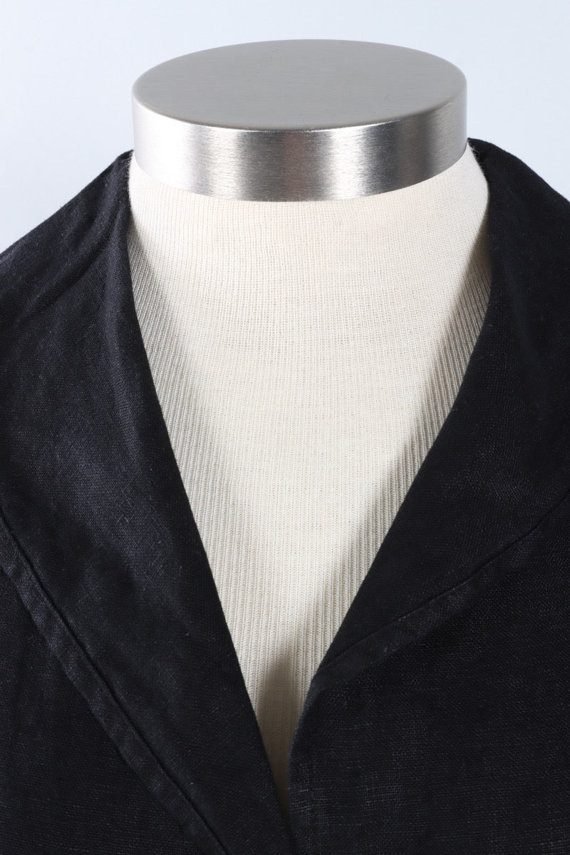 Sailor Jacket - Black Heavy linen