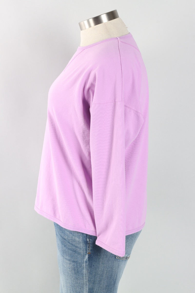 Stretch Terry Sweatshirt - Tulip