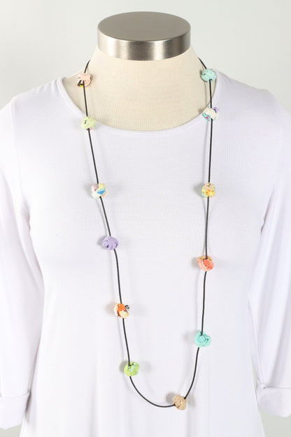 Gumball Slider Necklace - Pastel Multi