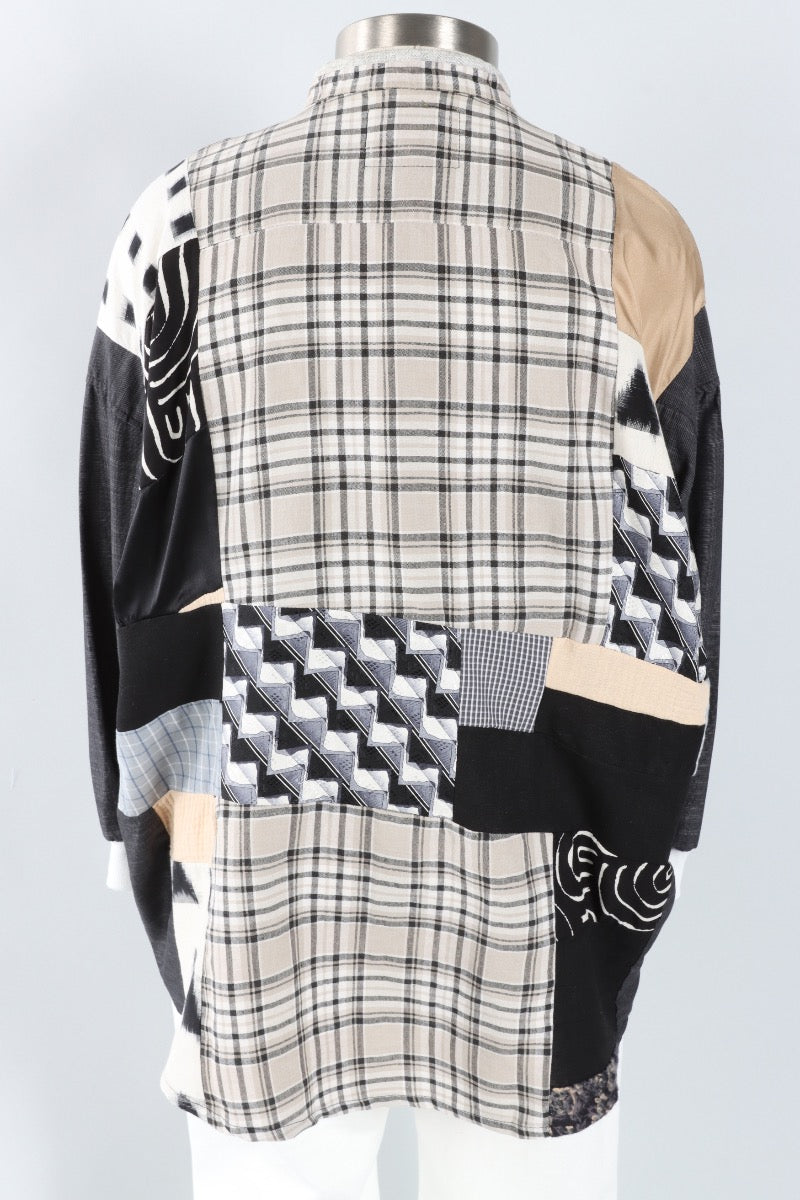 Evelyn Top - Black & Grey #2