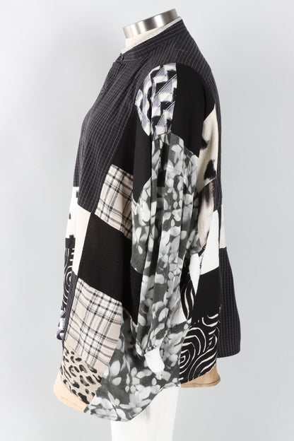Evelyn Top - Black & Grey #3