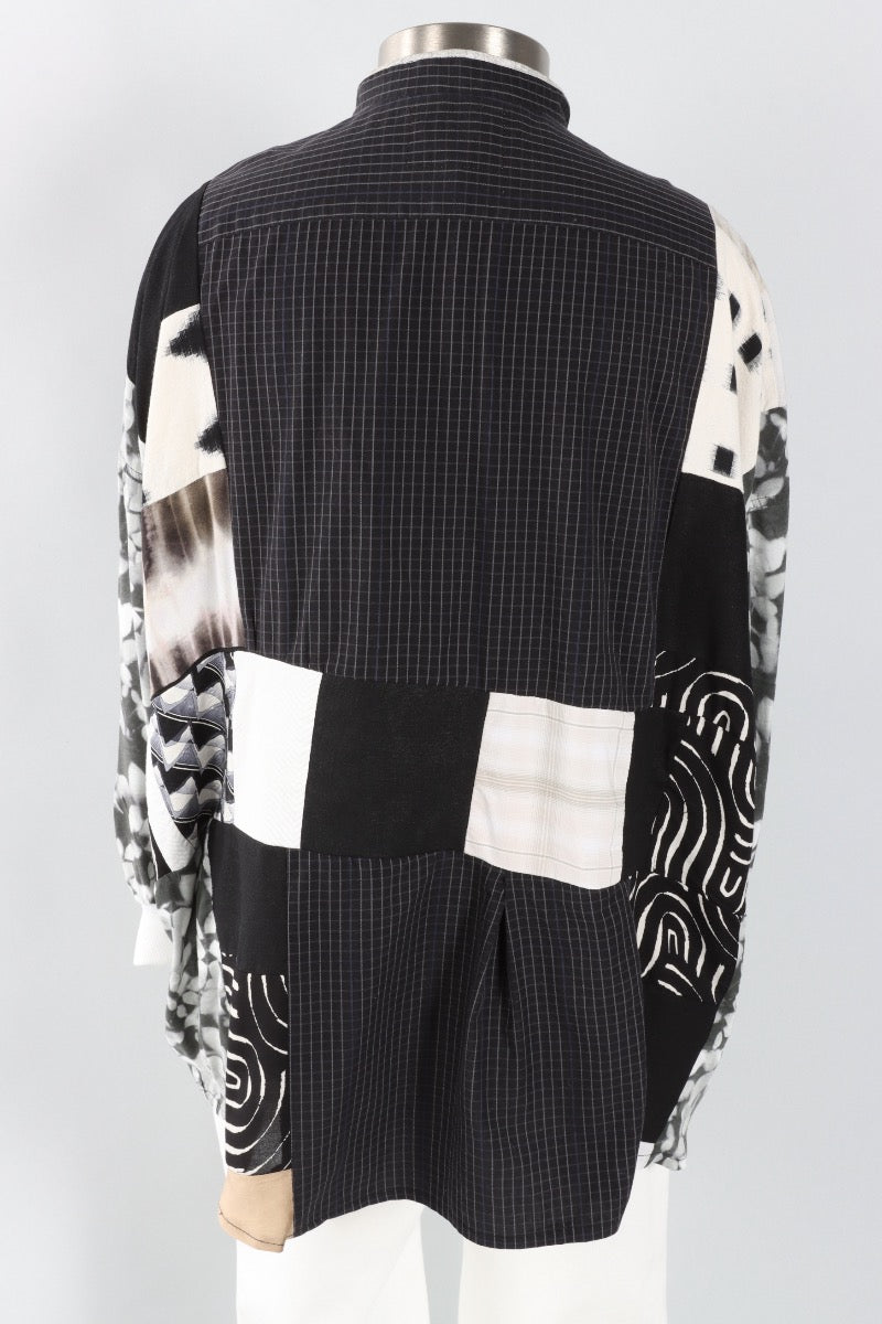 Evelyn Top - Black & Grey #3
