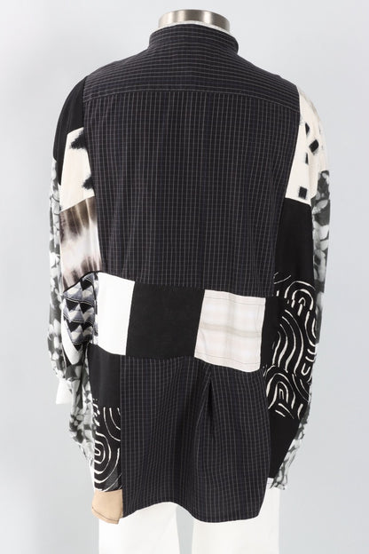 Evelyn Top - Black & Grey #3