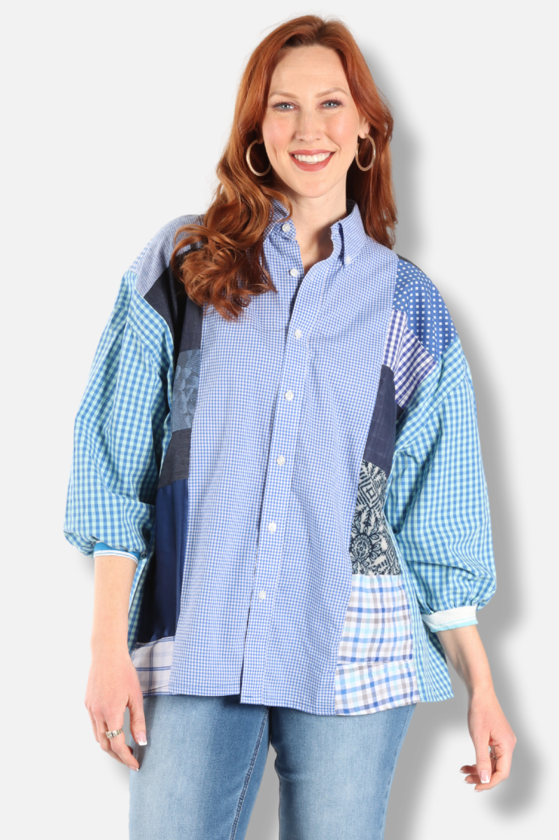 Edith Shirt - Indigo #3