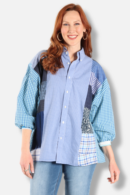 Edith Shirt - Indigo #3