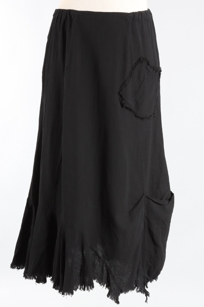 Fringe Skirt - Black