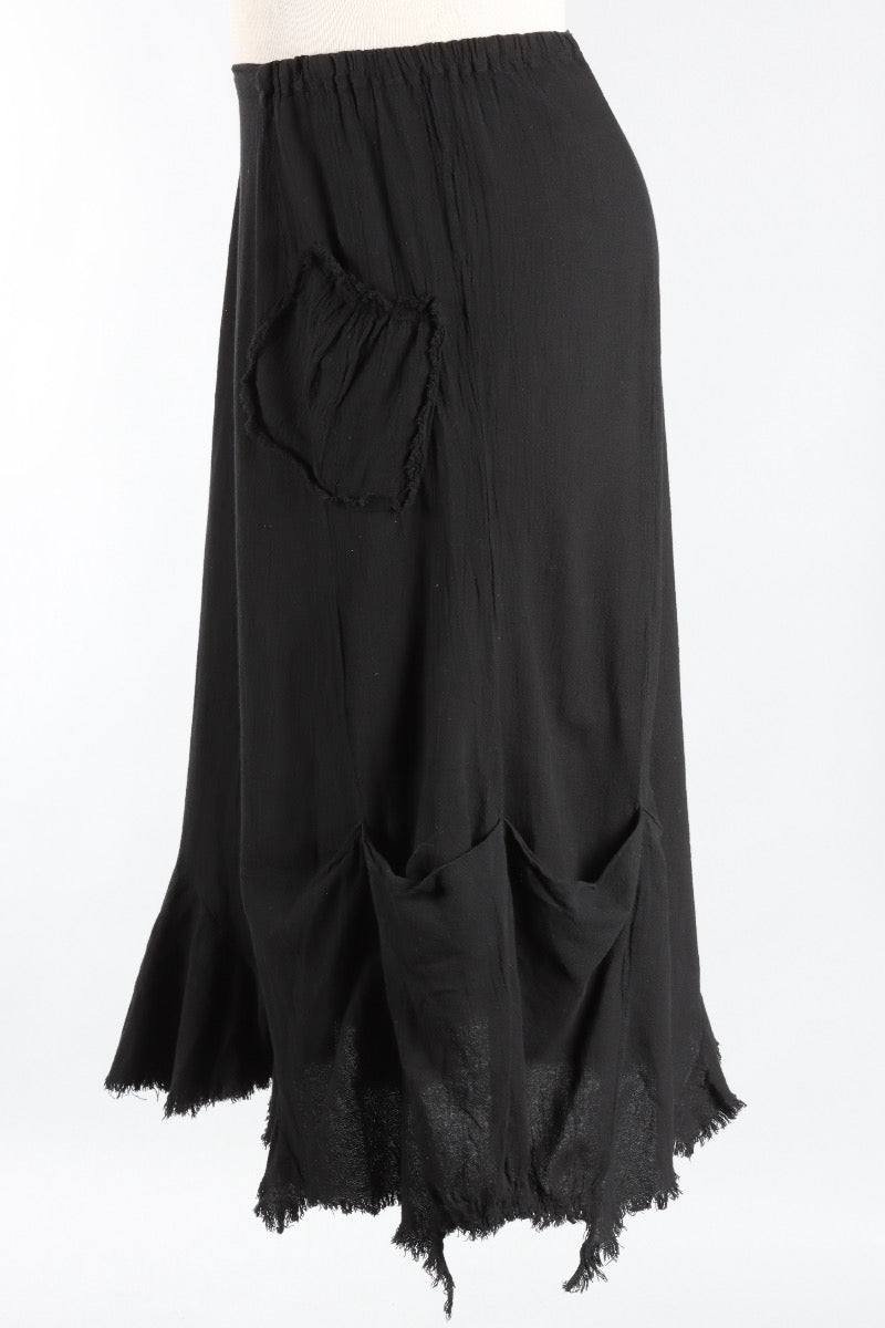 Fringe Skirt - Black
