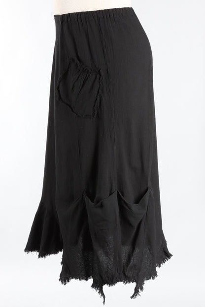 Fringe Skirt - Black