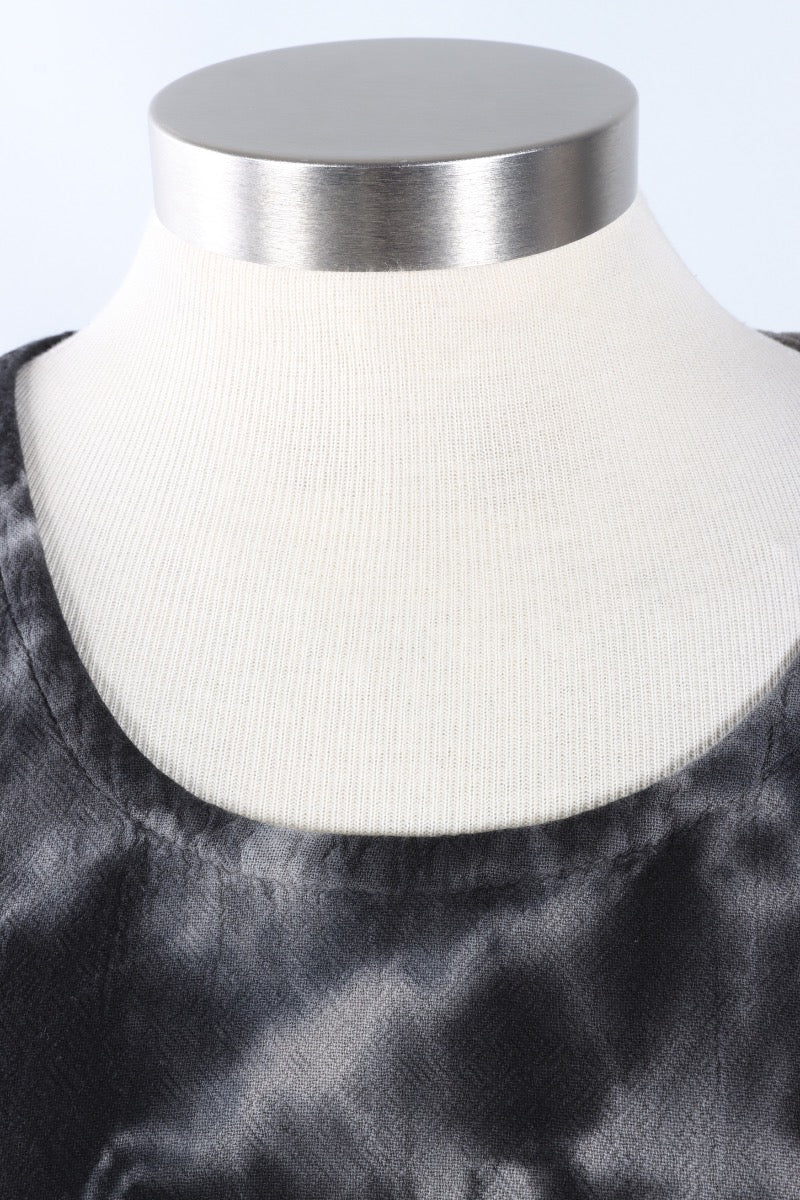 Ana Top - Marbled Black