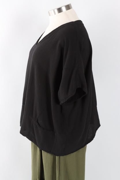Fawbush's Only! Kat Top - Black