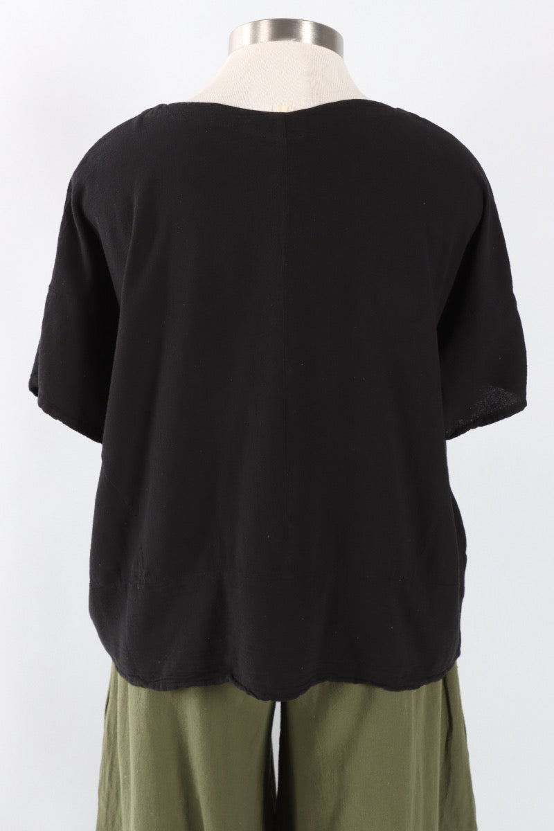 Fawbush's Only! Kat Top - Black