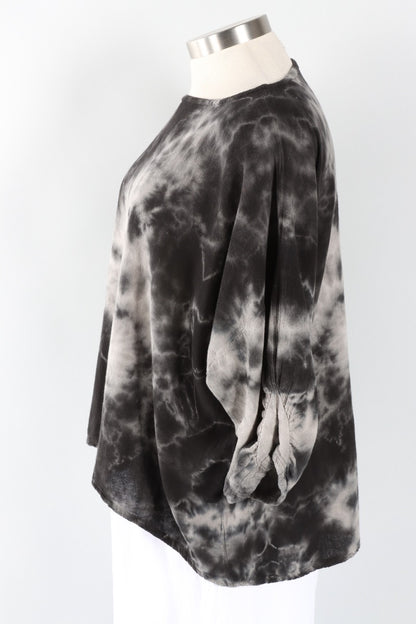 Loraine Top - Marbled Black
