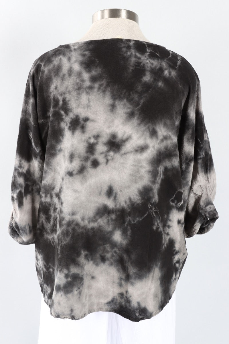 Loraine Top - Marbled Black
