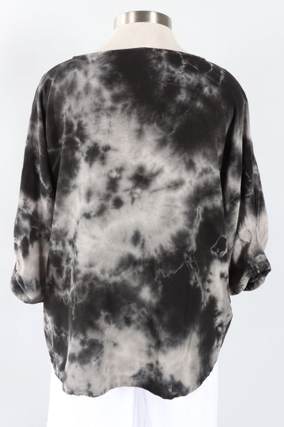 Loraine Top - Marbled Black
