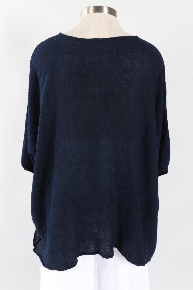 Name-It-Jane Blouse - Sapphire