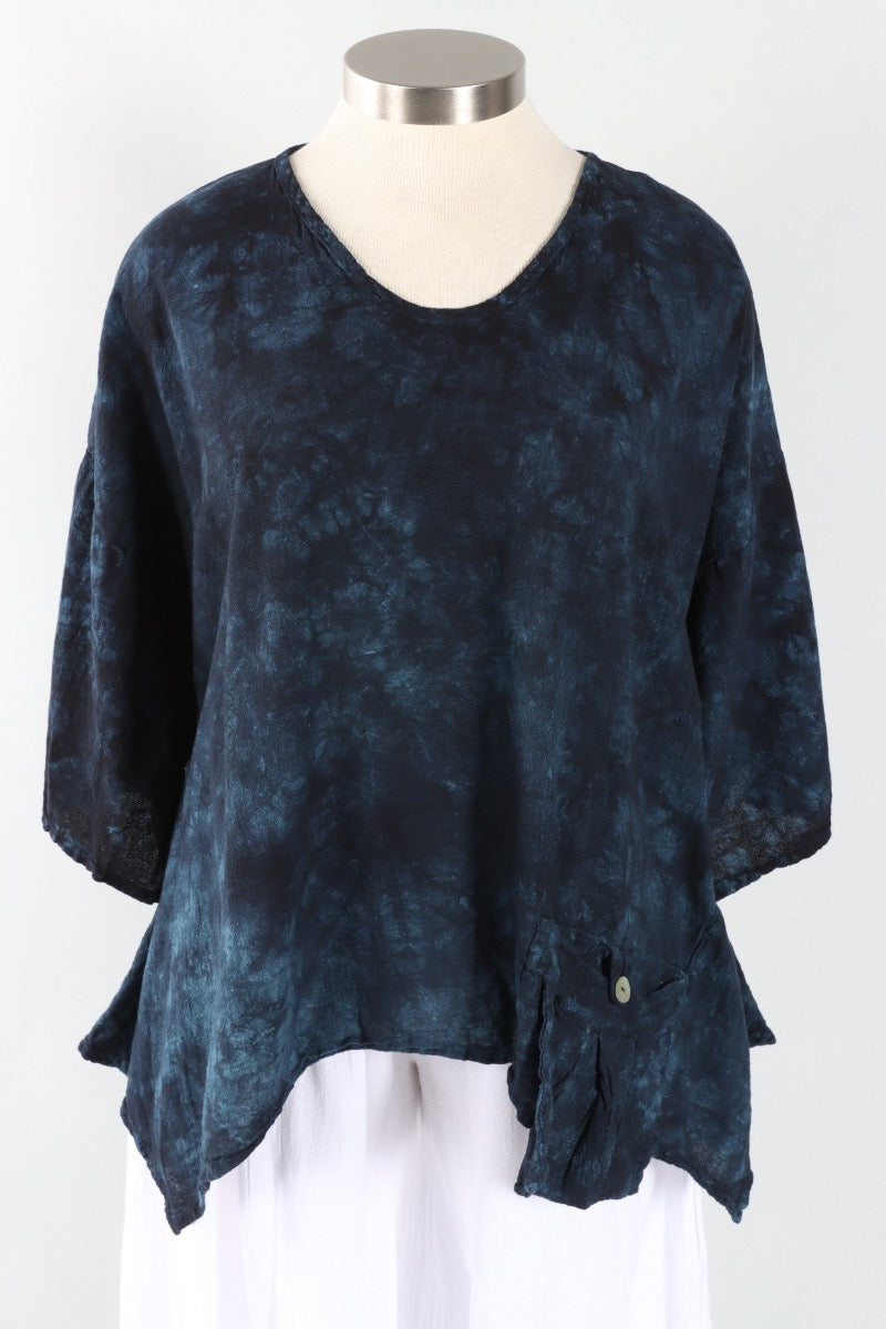 Pocket Top - Washed Sapphire