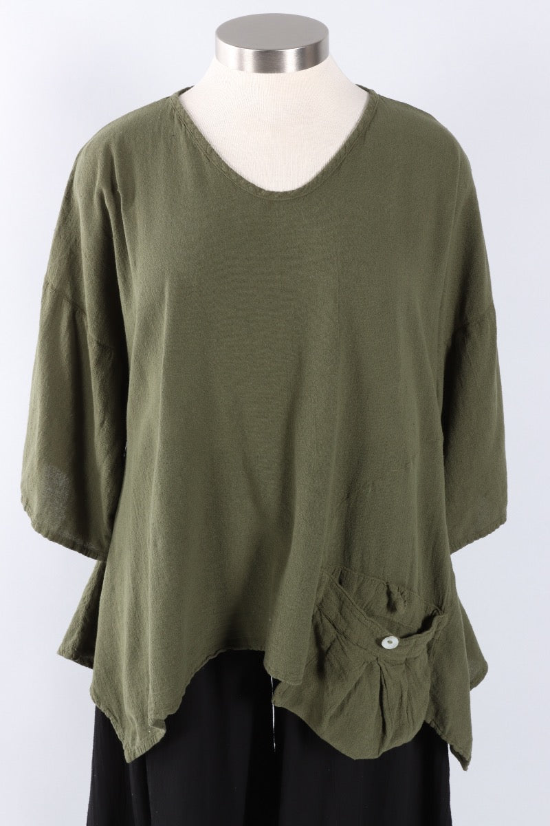 Pocket Top - Fern