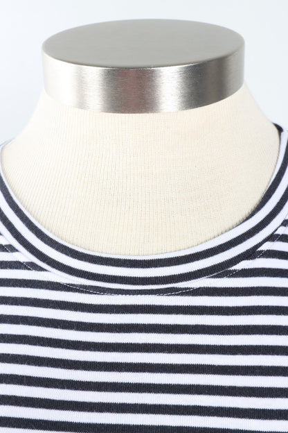 Fawbush's Only! Short Sleeve Stripe Crew Plus - White