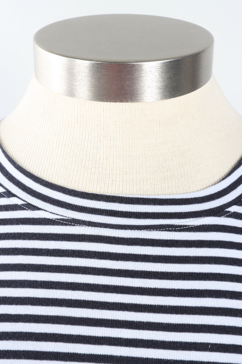 Fawbush's Only! Short Sleeve Stripe Crew Plus - Powder Blue