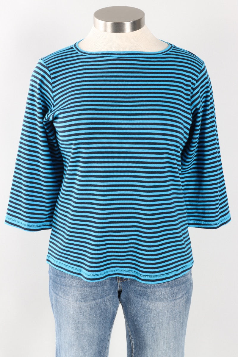 Boat Neck Top - Methyl Blue